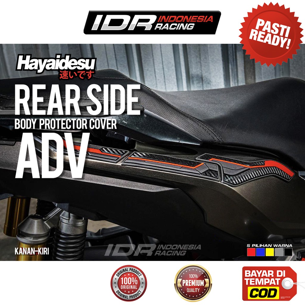 Hayaidesu Rear Side Cover ADV 150 Kiri Kanan Samping Belakang Aksesoris Variasi Body Protector Honda