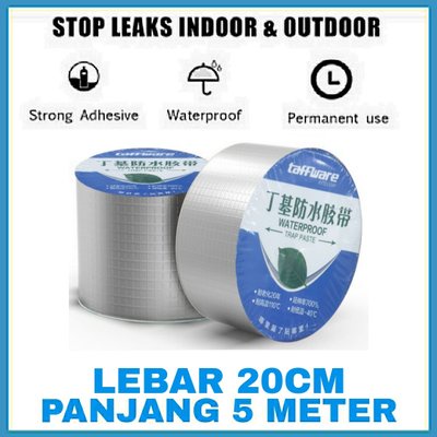 Lakban Aluminium Tahan Basah Anti Basah Penambal Bocor Super Kuat 3M 5M