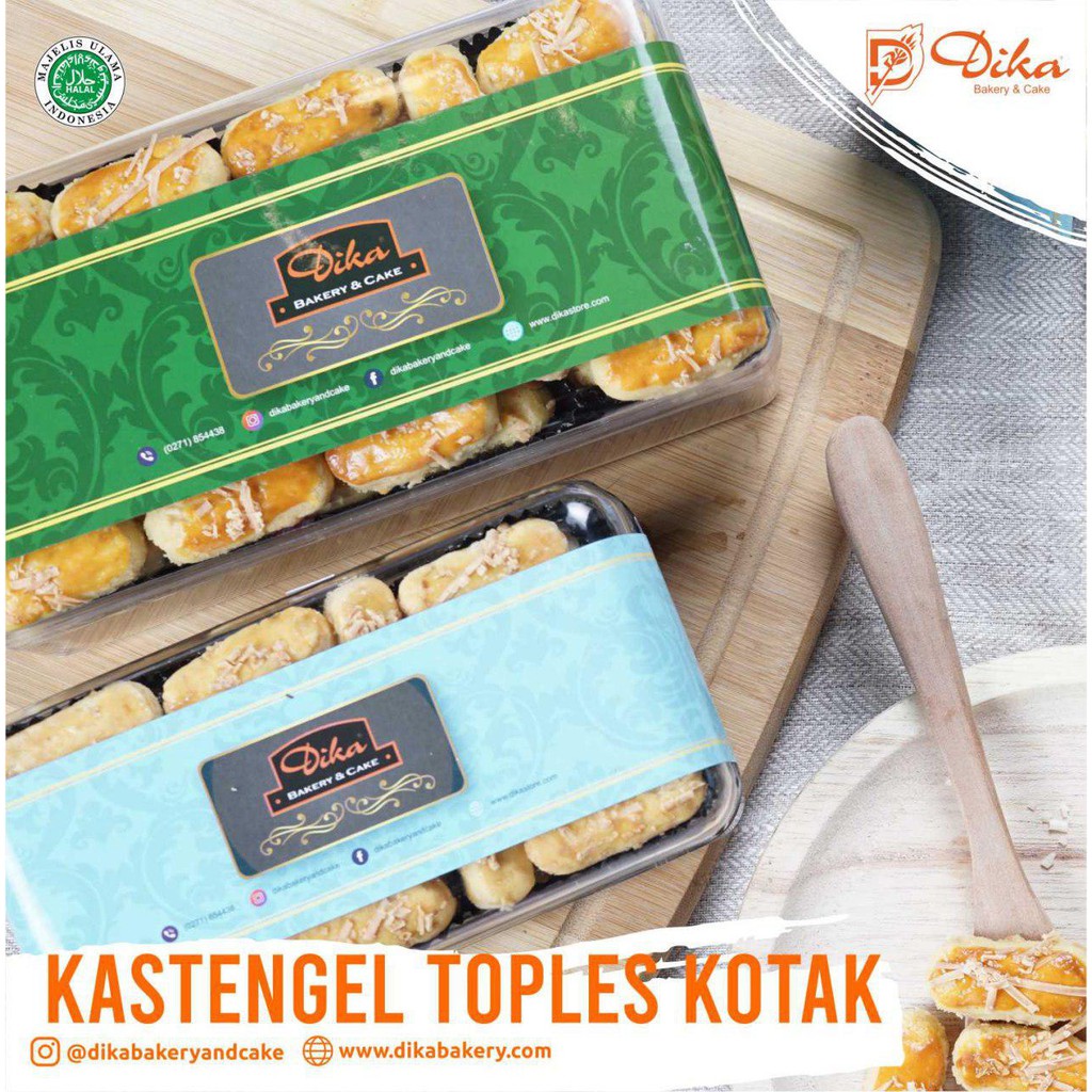 

Roti Kue Kering Kastangel Toples Kotak Dika Bakery