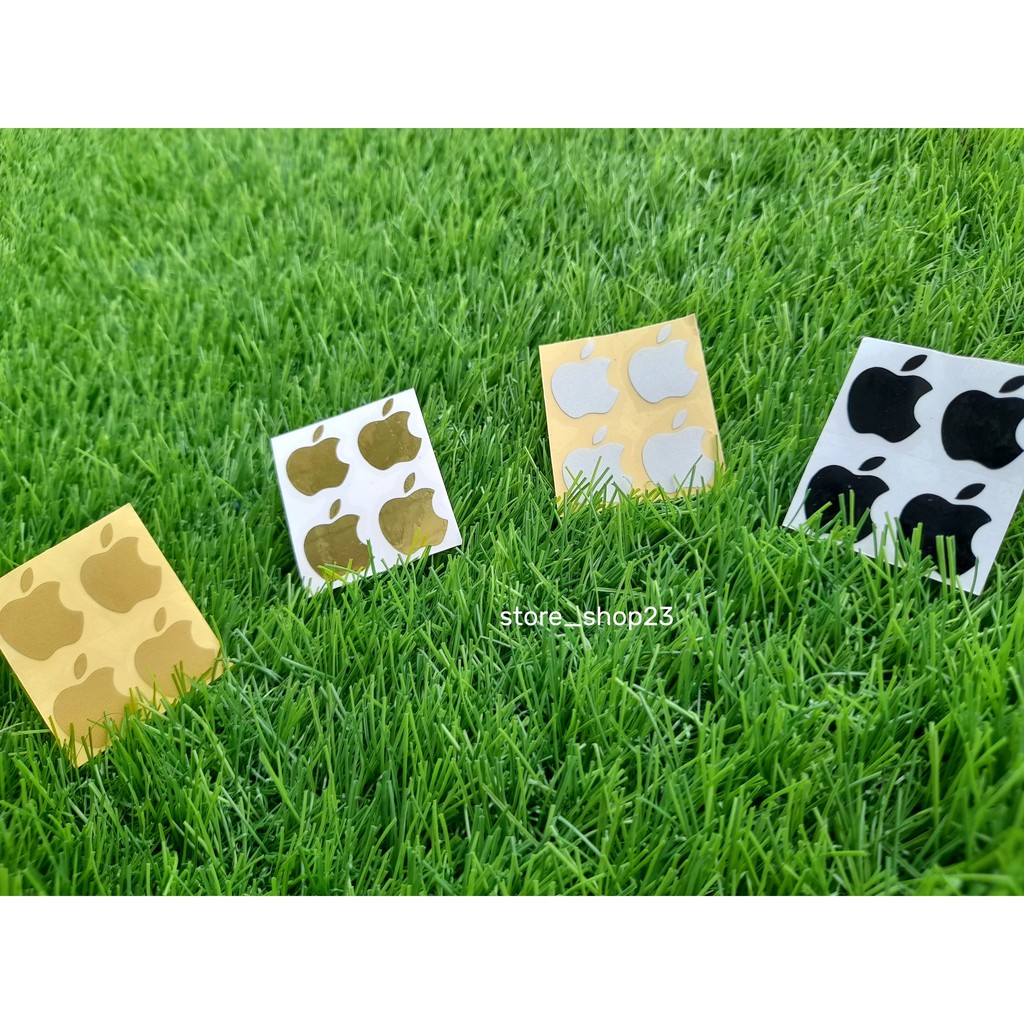 Cutting Stiker logo Iphone isi 4 Pcs untuk semua jenis Hp