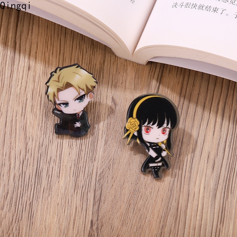 Bros Pin Enamel Desain Kartun Anime Spyxfamily Anya Forger Untuk Anak