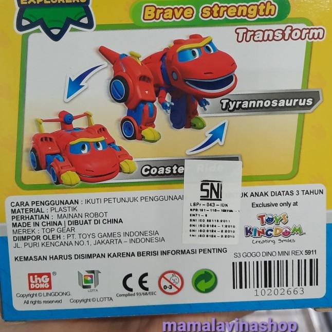 Terbaru Gogo Dino Mini Rex Original - Mainan Robot Gogo Dino .