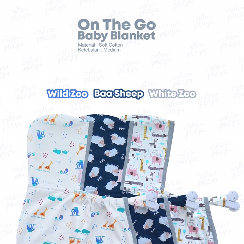 ON THE GO TRAVEL BABY BLANKET | Selimut Bayi untuk Apron Menyusui dan Stroller G1