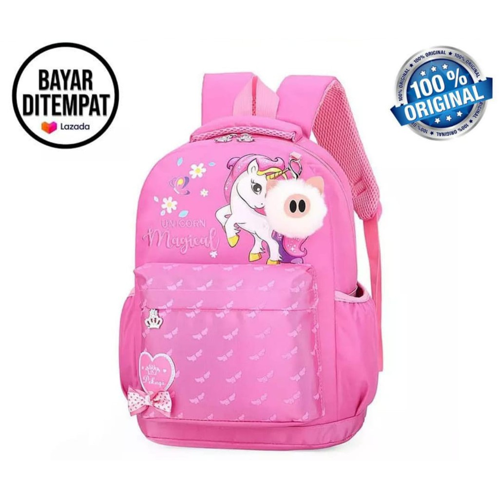 ARMELIA SHOP -Tas Sekolah AnakPerempuan Ngaji TK SD Remaja Kuda Poni Tas Ransel Anak SD { BISA COD }