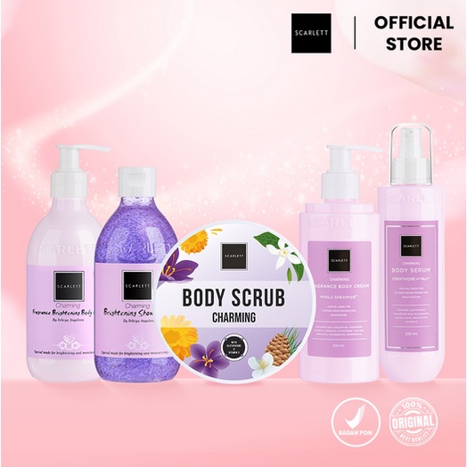 ✨LACIKOSME✨SCARLETT WHITENING CHARMING SERIES - CHARMING BODY CARE BPOM ORIGINAL