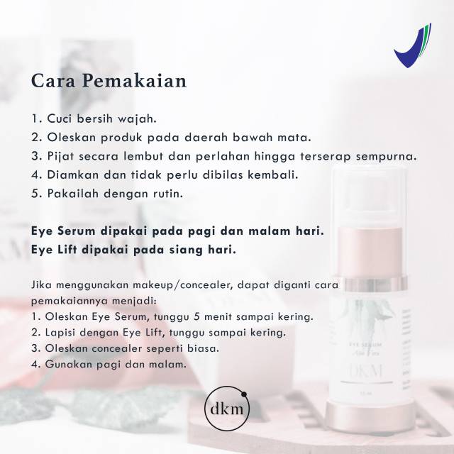 DKM Cream Eye Lift Collagen &amp; Serum BPOM kantung mata panda kerutan keriput penuaan dini