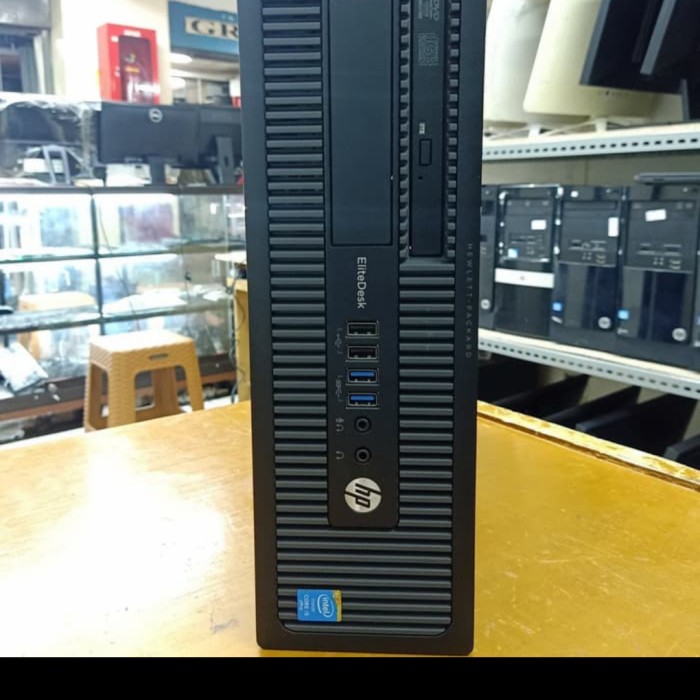 PC HP ELITEDESK 800 G1 SFF I3 GEN4 RAM 4GB SSD 128GB HDD 500GB