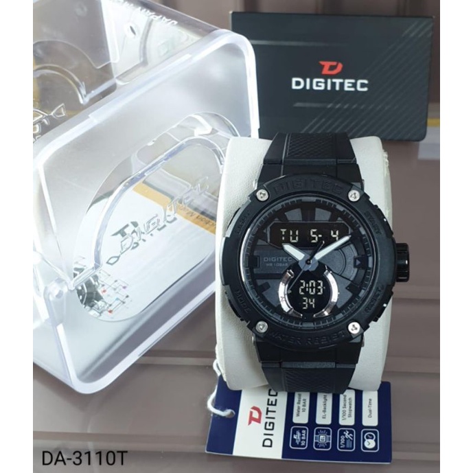 JAM TANGAN DIGITEC/DUALTIME/MESIN/ANALAOG+DIGITAL/WATERRESIST