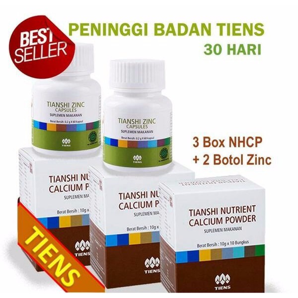 

Paket TIENS/TIANSHI Susu Peninggi Badan 30 Hari (3 Box NHCP + 2 Box ZINC)