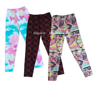 TERL4RI5 Legging  Anak 10 14 Thn XXXL Motif Celana  Anak 