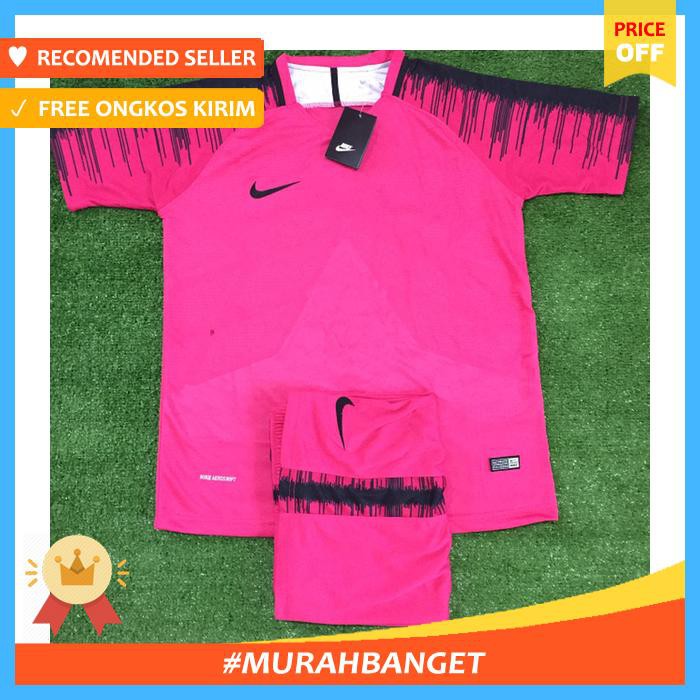 jersey setelan futsal nike m odel perancis pink grade ori - sepak bola & futsal - jersey bola