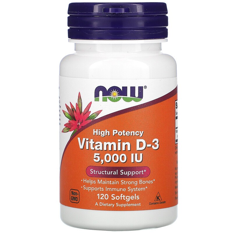 PROMO VIT D3 MURAH NOW D3 5000 UI ORI USA 120 Soft Now Vitamin D3 5000 Now Vit D3 5000