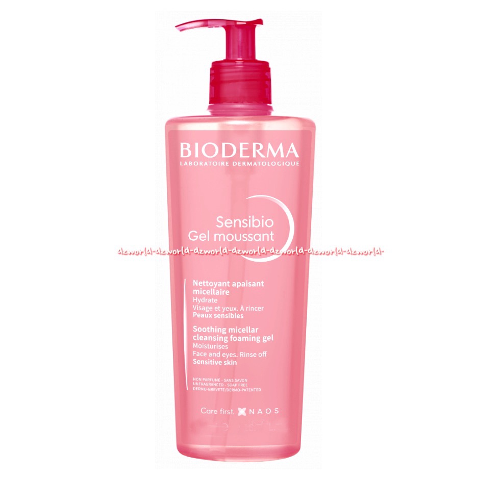 Bioderma 200ml Sensibio Gel Moussant Nettayant Pembersih Make up dan Melembabkan Kulit Sensitif Make Up Remover Bio Derma Kulit Sensitive