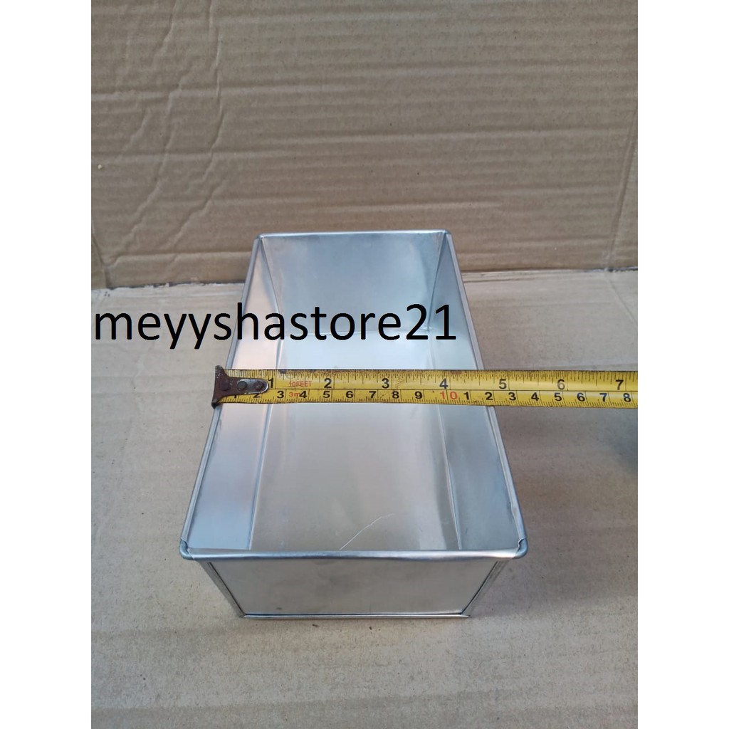 cetakan kue brownies /loyang kue bolu /loyang miring uk 22 x 12 x 7 cm