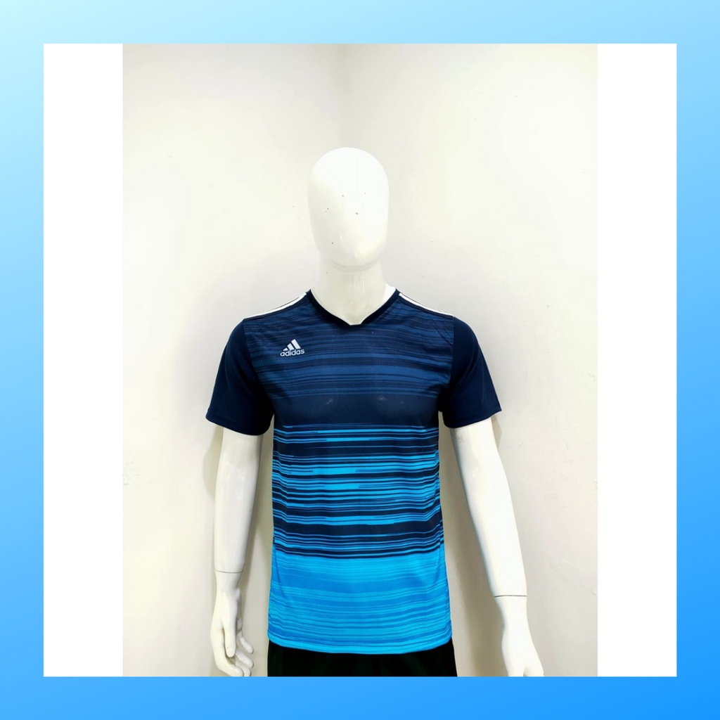 jersey futsal pria kaos sepak bola club baju atasan wanita dewasa t-shirt seragam custom jersy outfit klub olahraga kostum jarsey soccer pakaian oblong sports suit apparel AD163 turqis