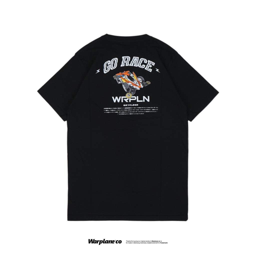 WRPLN TSHIRT - Gorace Black /Kaos Dewasa/Kaos Pria/ Warplane
