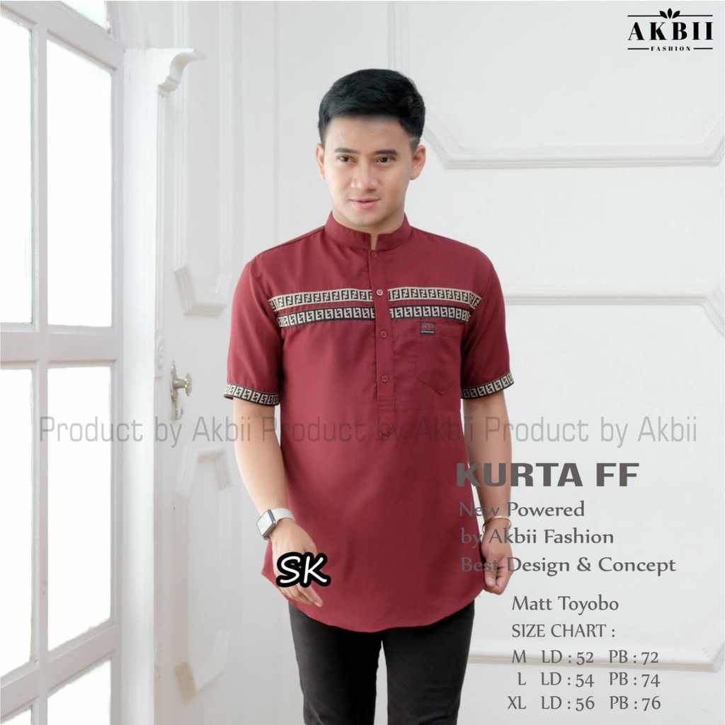 pakaian muslim pria BAJU KOKO KURTA FF TERBARU KEKINIAN KOKO KURTA FF LENGAN PENDEK BAJU KURTA FF PRIA REMAJA TERBARU KOKO FF TERMLARIS KURTA TERMURA BAJU KOKO KEKINIAN