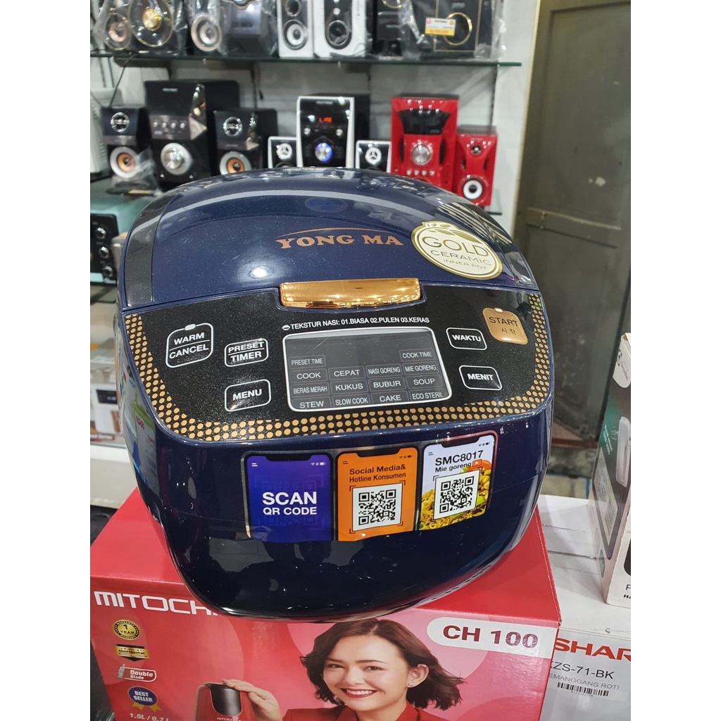 RICE COOKER DIGITAL YONG MA UKURAN 2 LITER SMC-8017 yongma