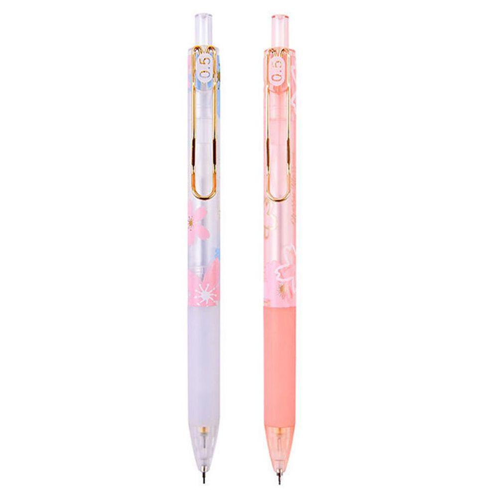 Lanfy Pensil Otomatis Indah High Quality Bunga Sakura Musim Sakura Alat Tulis Pensil Mekanik