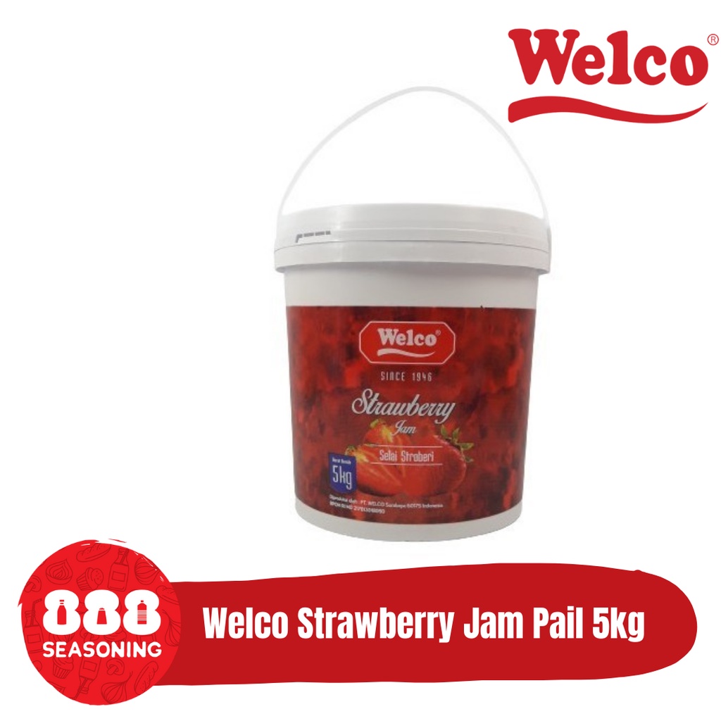 

WELCO STRAWBERRY JAM (Selai Stroberi) 5Kg