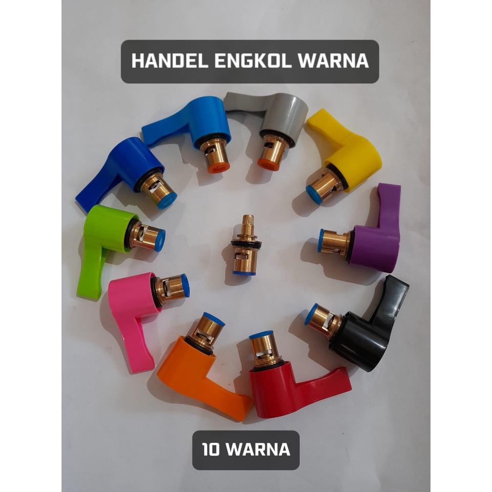 Handle Kran Air + Jantung Kran Kuningan / Handle Kran Tembok / Handle Kran Cuci Piring / Handle Kran