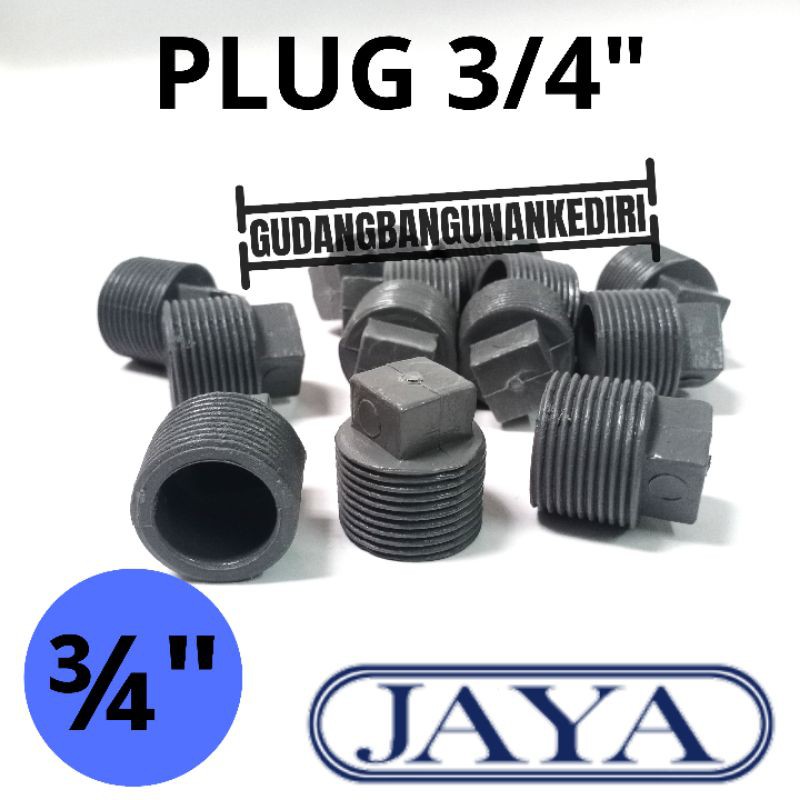 Plug 3/4” / tutup drat luar 3/4” TS JAYA