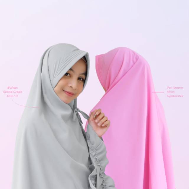 Ainnaya syari/ khimar syari rempel/ khimar kriwil