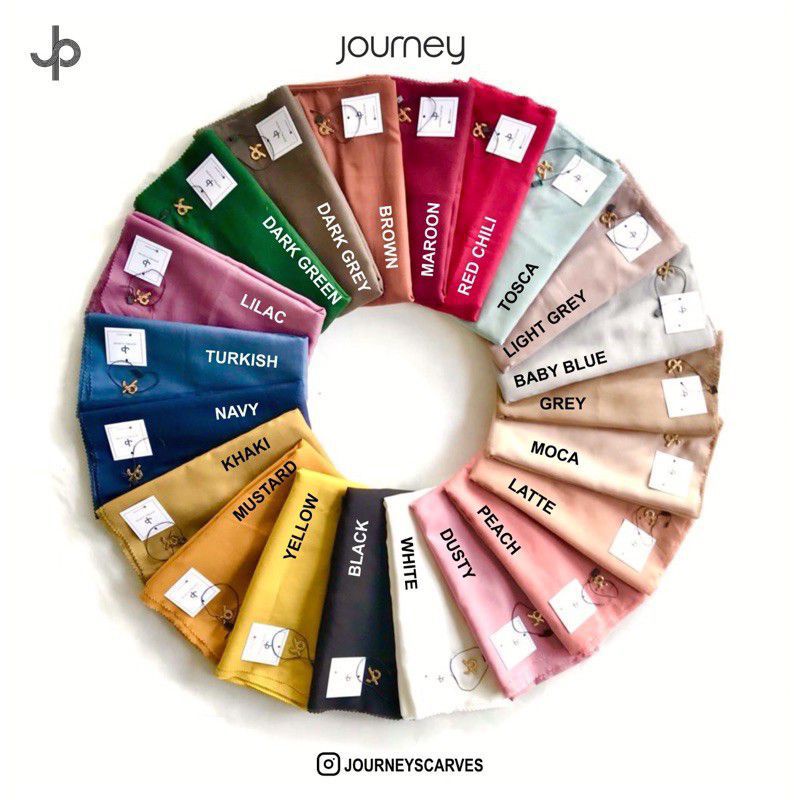 Jilbab journey polos lasercut plat jp
