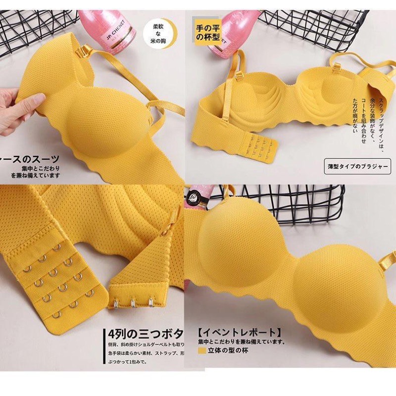 B6622 BH tanpa kawat Summer 32 34 36 38 40 bra push up light and small chest gathered comfort simple bh