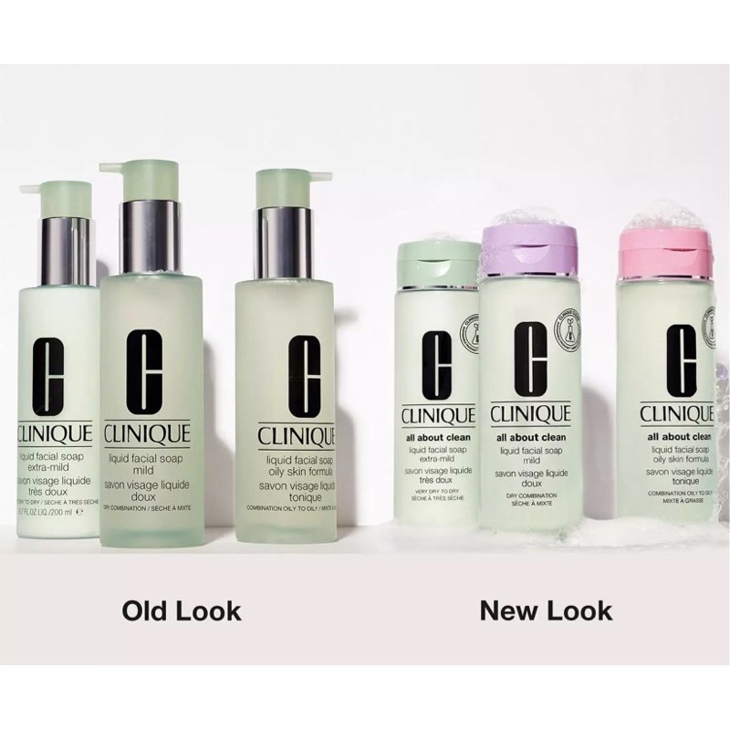 CLINIQUE Liquid Facial Soap Mild / Oily Skin 200ml sabun muka