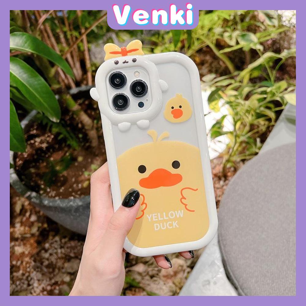 iPhone Case Silicone Soft Case Clear Case Airbag Shockproof Protection Camera Smooth Feel Duck Cartoon Cute Compatible For iPhone 11 Pro Max 13 Pro Max 12 Pro Max 7Plus xr XS Max