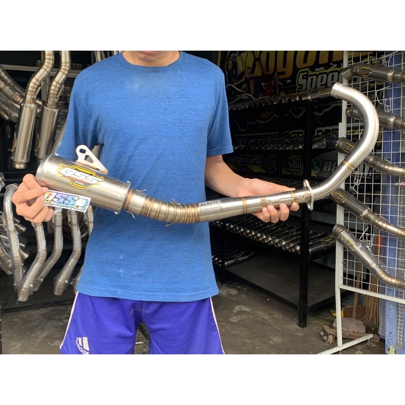 pnp satria knalpot original gss racing muffler