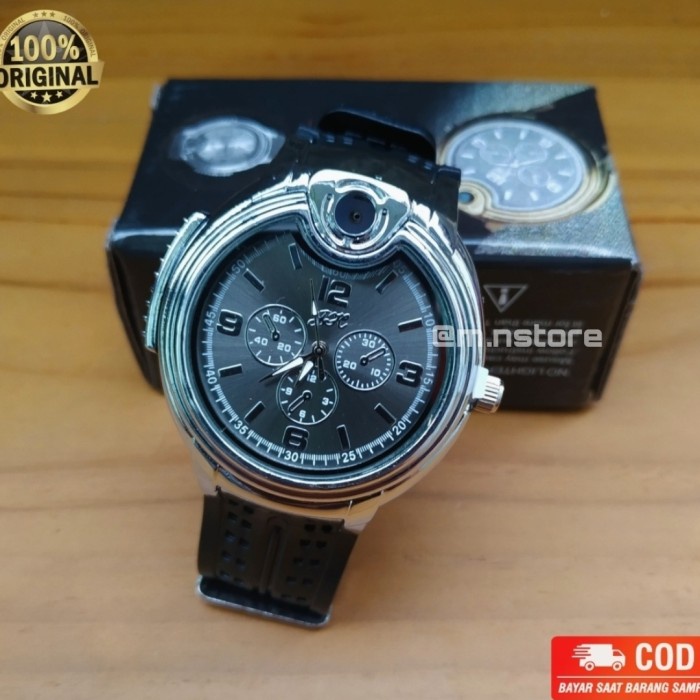 Jam Tangan Pria korek api Water Resist Tahan Air Termurah Simple Anti Air Kekinian U6D6 BISA COD Ter