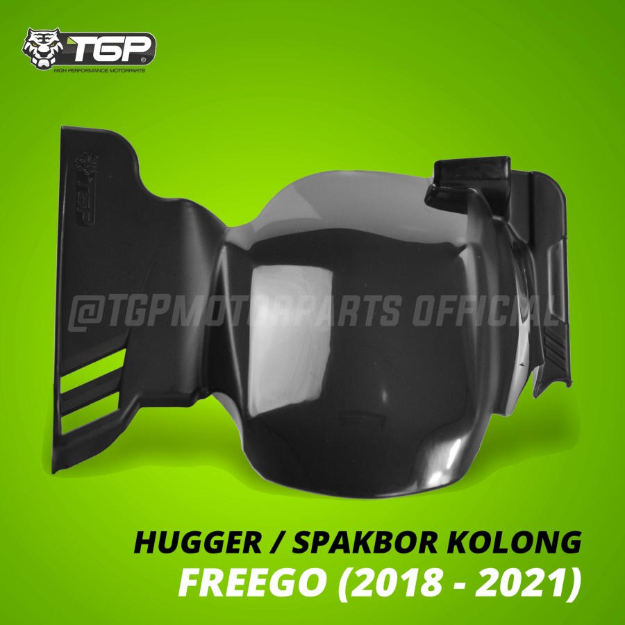 SPAKBOR HUGGER KOLONG YAMAHA FREEGO TGP PARTS WARNA HITAM BAHAN POLOS