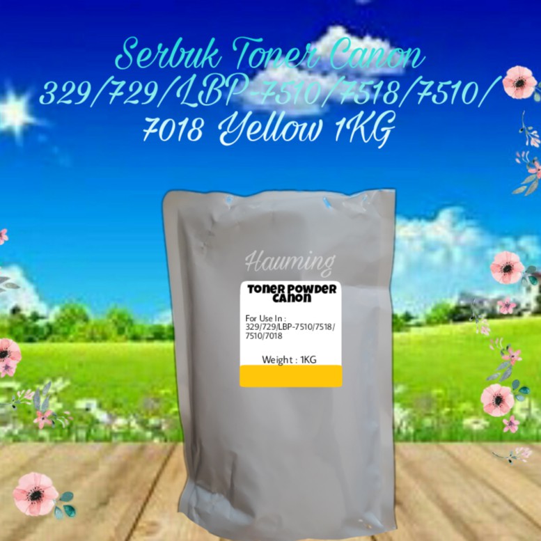 Serbuk Toner Canon CRG-329 729 CRG329 LBP-7510C 7518C 7018C LBP7018 LBP7510 LBP7518 Yellow 1kg