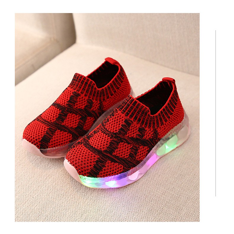 littlekiddoss SH2070 Sepatu Slip On Lampu Sepatu Lampu Anak Slip On Lampu Import Termurah Kets Anak