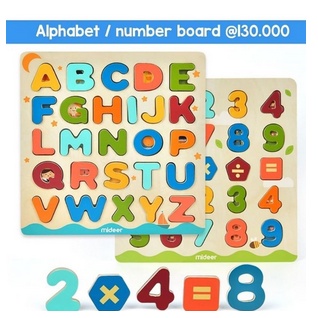 mideer alphabet / number board (magnetic)