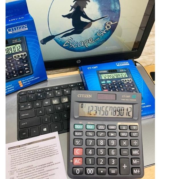 

☜ Kalkulator Citizen type CT 120 T - Calculator Citizen 12 Digit CT-120T ♬