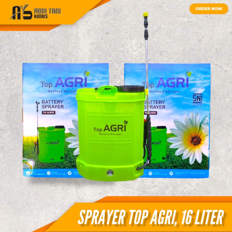 TANGKI SEMPROT ELEKTRIK TOP AGRI SNI 16 LITER  SPRAYER ELEKTRIK