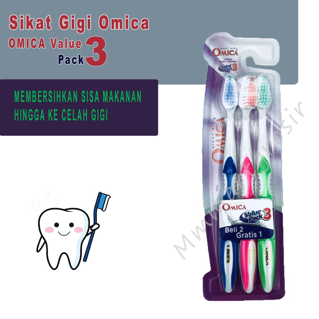 Omica / Sikat Gigi Omica Value Pack 3 / Sikat Gigi