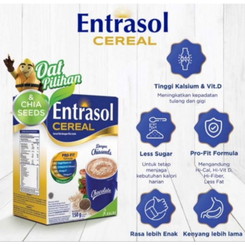 

ENTRASOL QUICK CEREAL 5x30gr COKLAT & VANILLA
