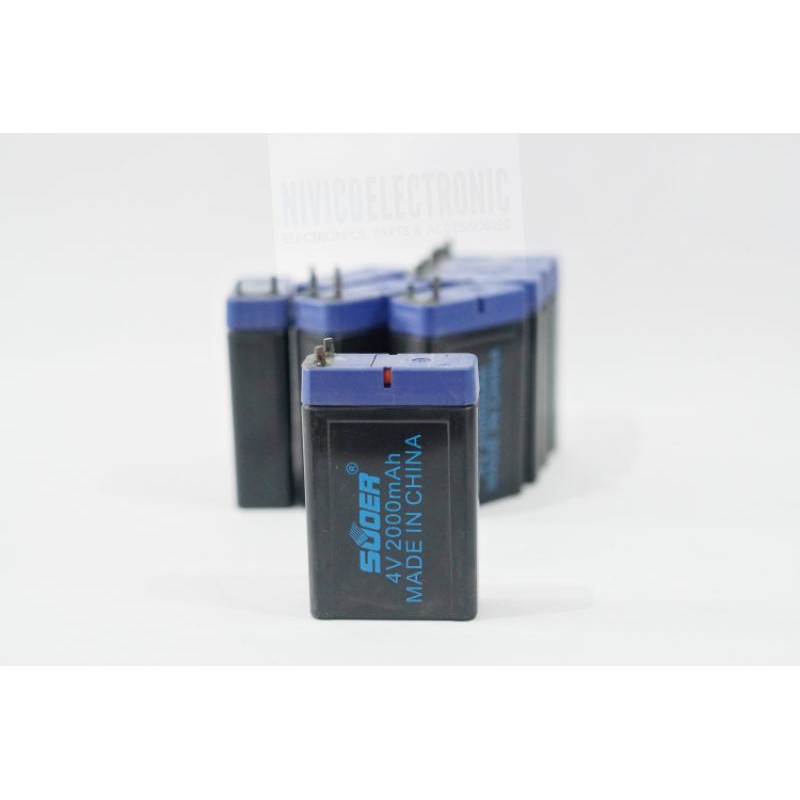 Baterai Aki 4v SUOER 2000 MAH