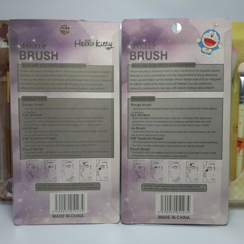 Make up brush set isi 5 stik | alat makeup