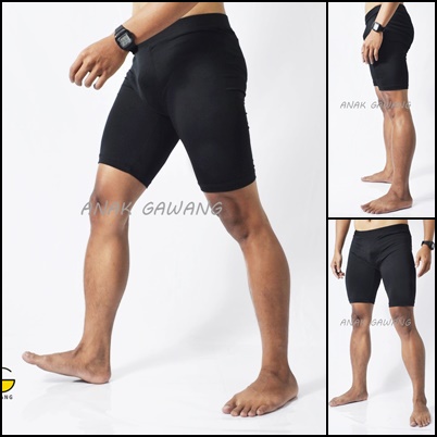 Running Tight Zean Legging Pendek Olahraga Anakgawang