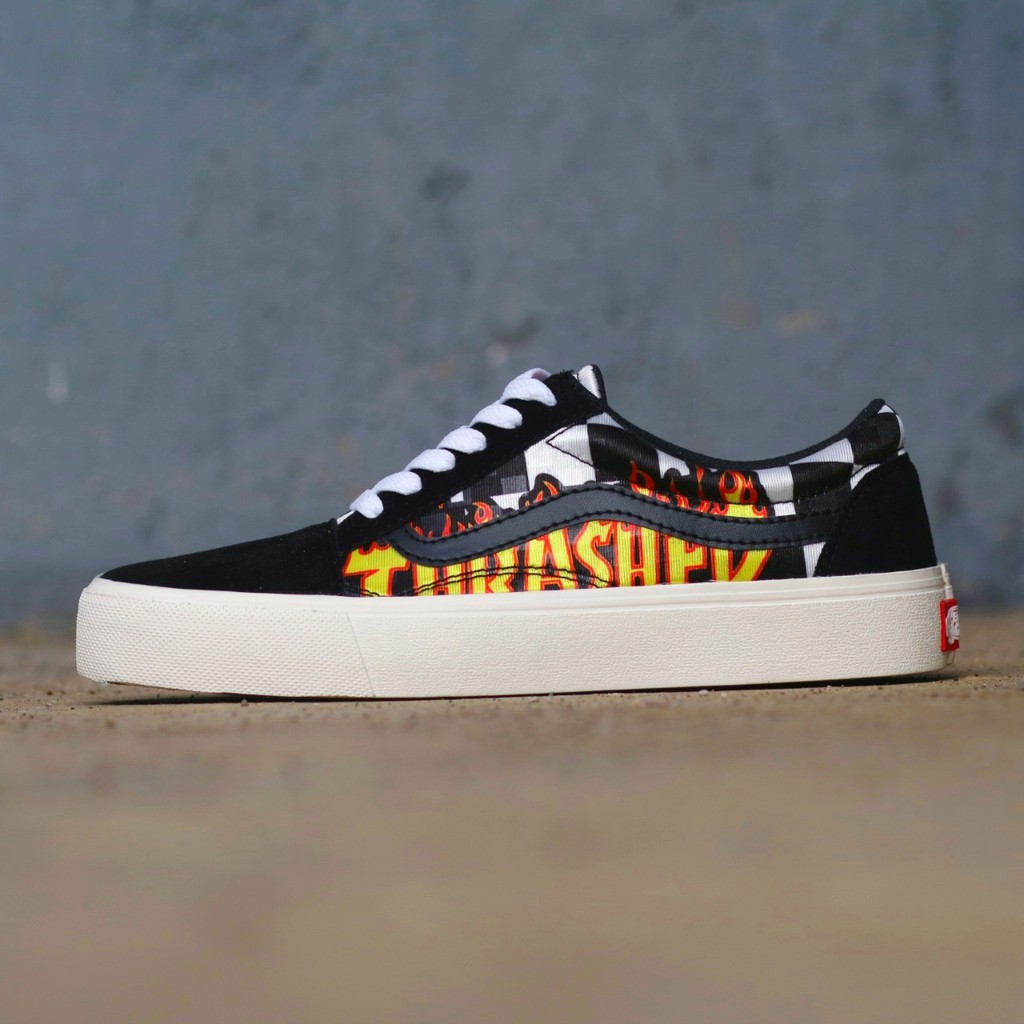 sepatu vans pria oldskool motif chackerboard trasher terbaru terkece terkeren