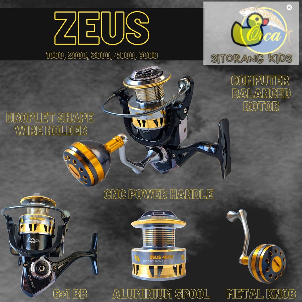 [Promo] Reel Orca Zeus 1000 2000 Power Handle 7BB