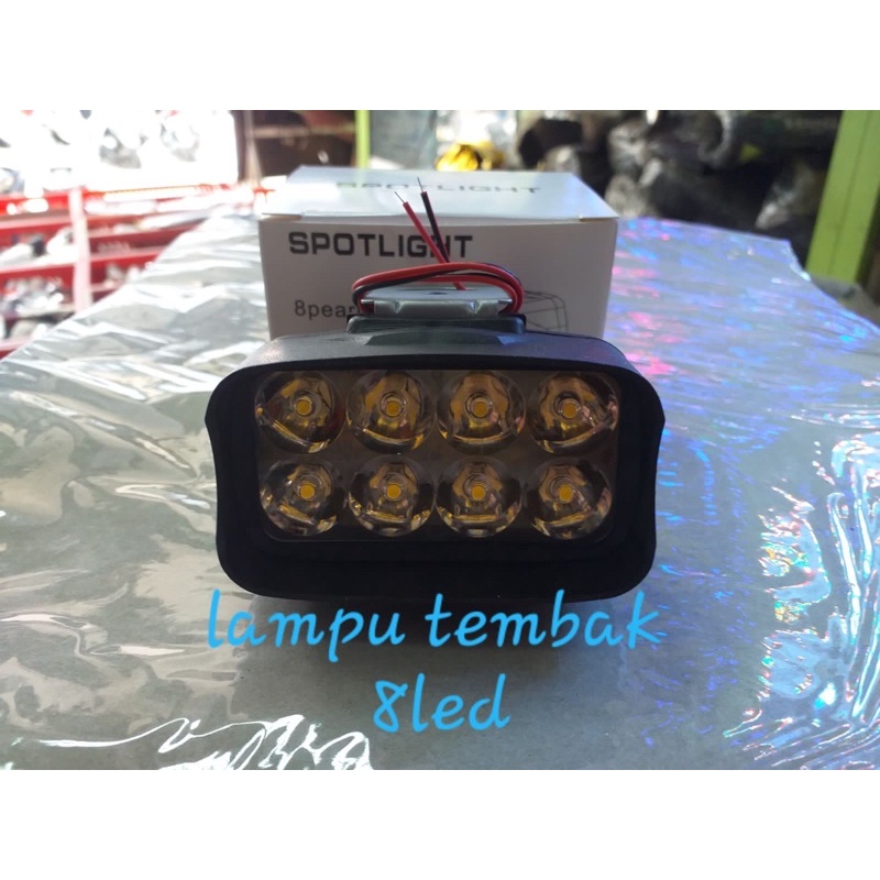 lampu tembak 8led lights super terang