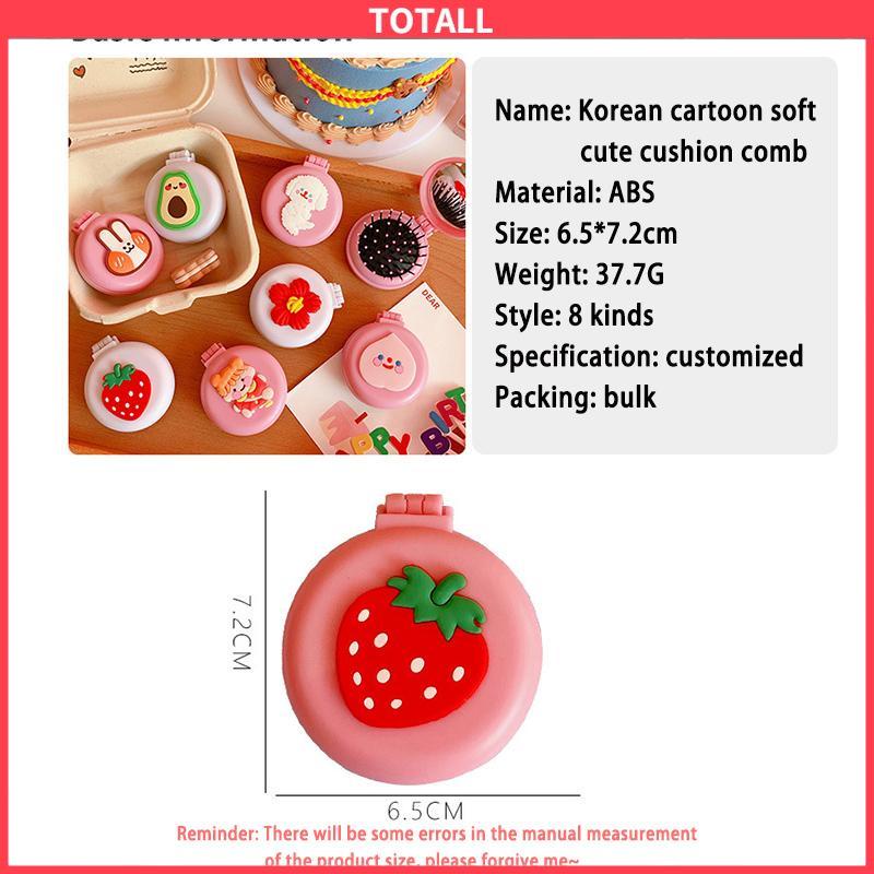 COD Sisir Lipat Airbag Pijat Sikat Rambut Dengan Sisir Anti-statis Cermin-Totall