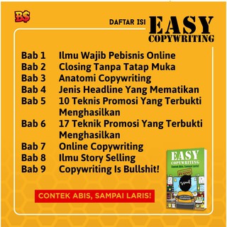 Buku Easy Copywriting Dewa Eka Prayoga Original Buku Bisnis | Shopee