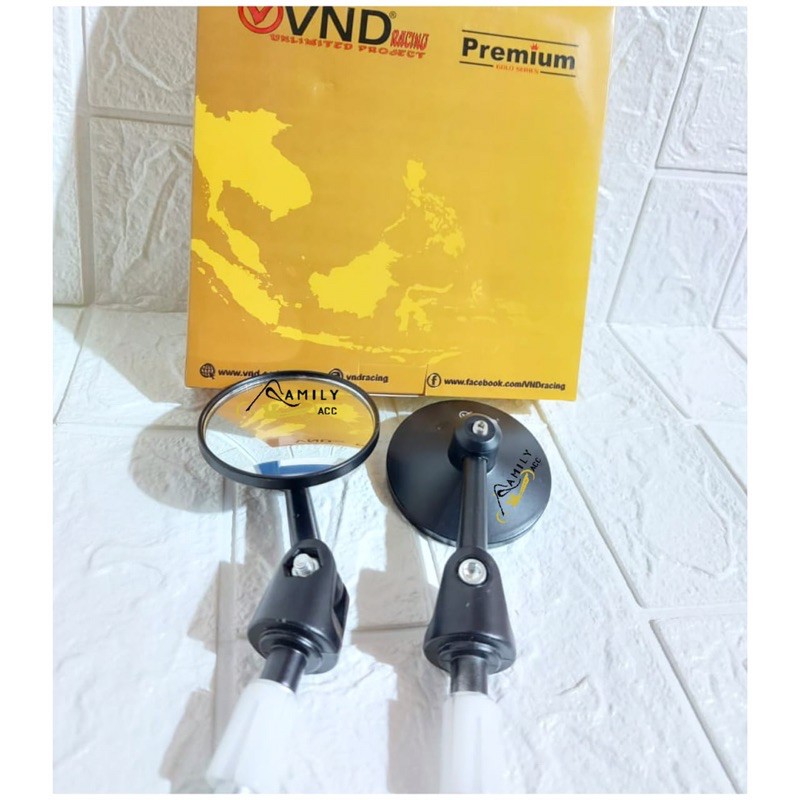 SPION JALU BULAT BAR END LIPAT VND MOTOR UNIVERSAL NMAX AEROX SEPEDA PCX VARIO 150 DLL